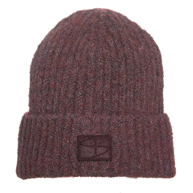 Camo snapback cap for bold woodland style -Eco Jane Beanie in Plum