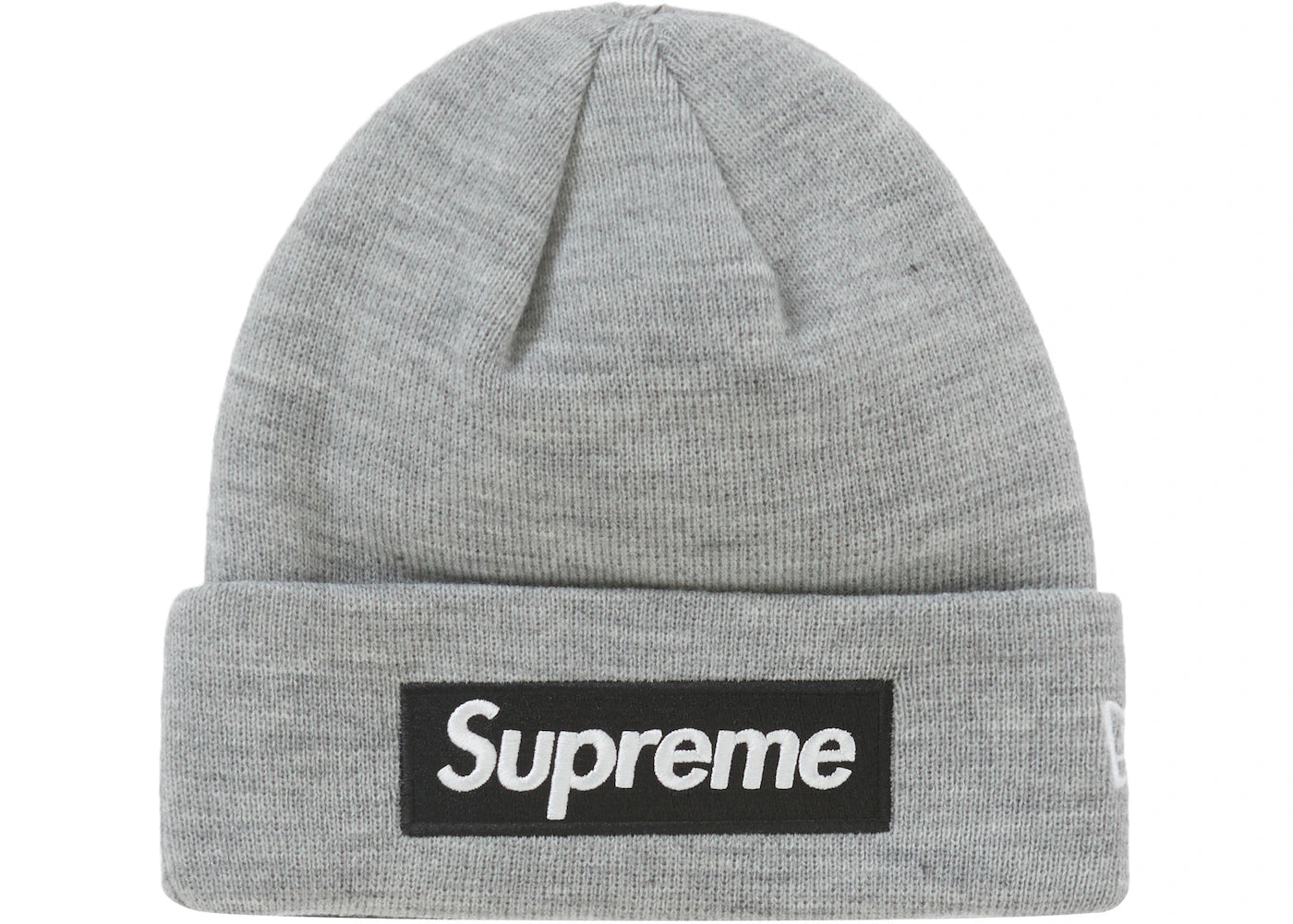 Embroidered name cap for unique personal touch -Supreme New Era Box Logo Beanie (FW22) Heather Grey