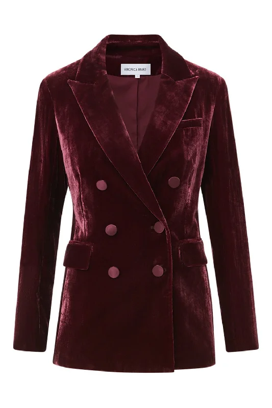 Heavy Duty Jackets for Durability -Ellette Dickey Jacket - Wine