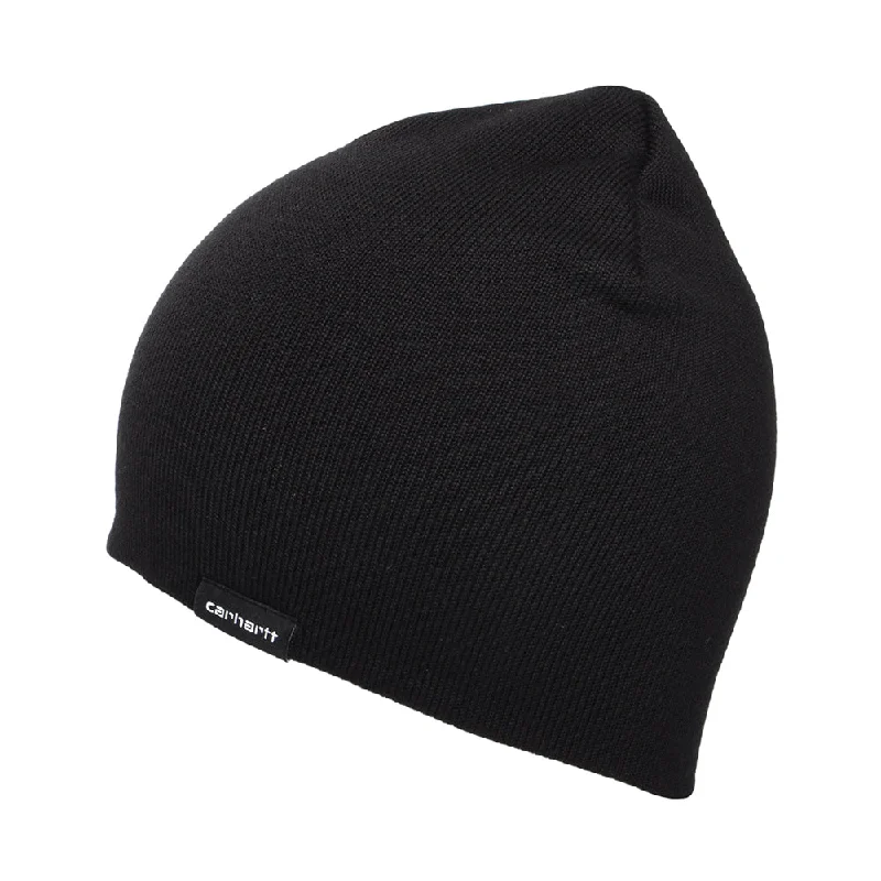 Team logo cap for loyal fan support -Carhartt WIP Hats Scripter Beanie Hat - Black