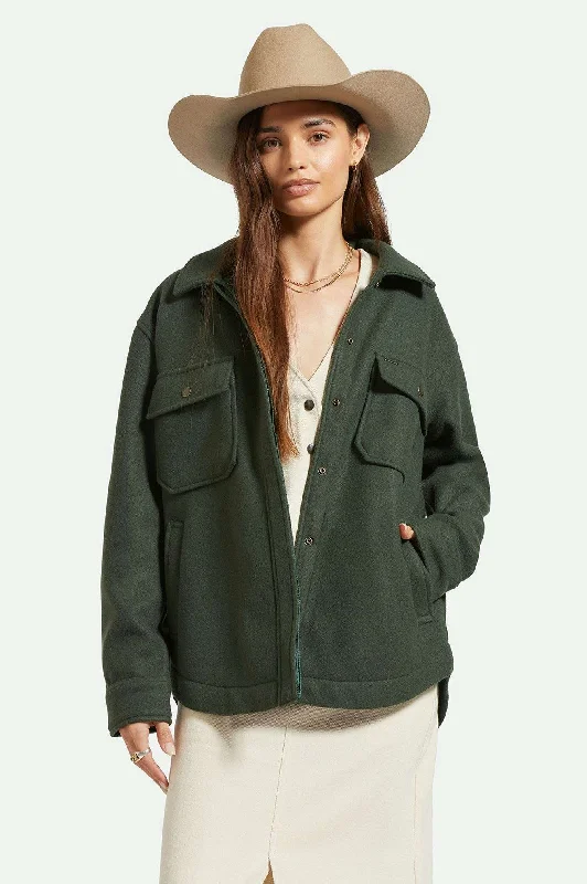 Patchwork Jackets for Unique -Durham Shirt Jacket - Deep Forest