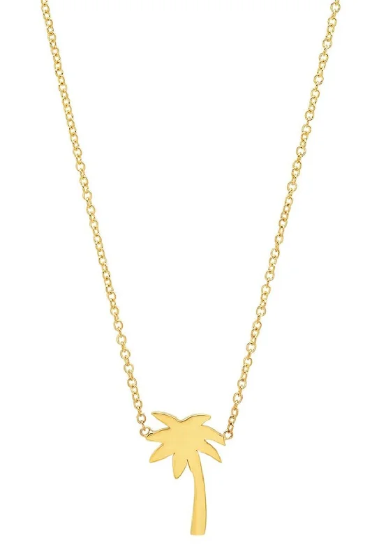 Mini Dresses for Date Nights -MIni Palm Tree Necklace