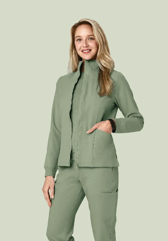 Anorak Jackets for Outdoor -Women's Modern Scrub Jacket Cool Sage