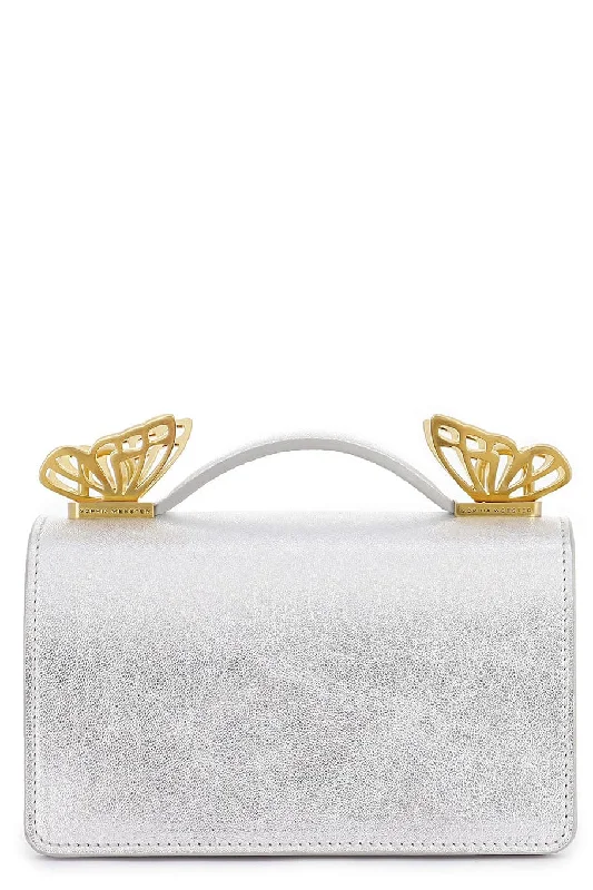 Mini Dresses for Graduation Ceremonies -Mariposa Mini Shoulder Bag - Silver