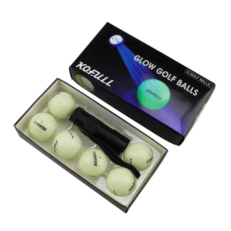 Mini Dresses for Vintage Style Lovers -6 Pcs Luminous Golf Balls Lasting Bright Night Golf Balls with Mini LED Flashlight Team Sport