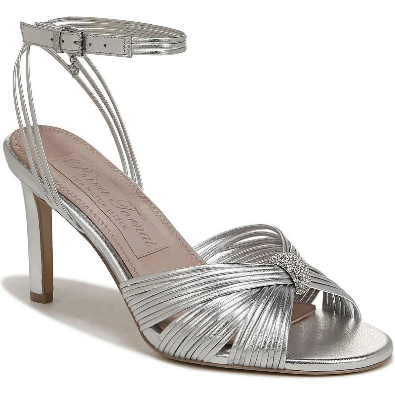 Ladies shoes featuring leather finishes look luxurious -Pnina Tornai Womens Cariad Criss-Cross Embellished Pumps