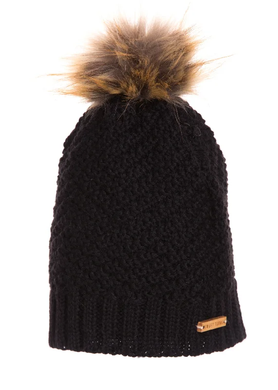 Lightweight cap for summer hiking trails -Lexington Beanie in Black