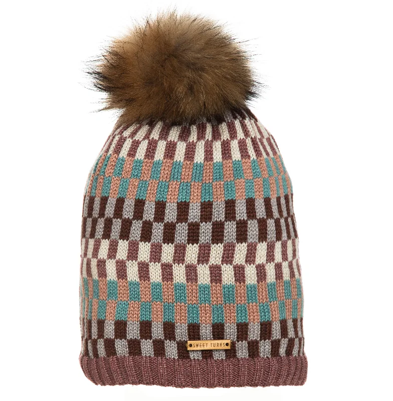 Cotton twill cap for durable daily use -Frankie Beanie in Brown