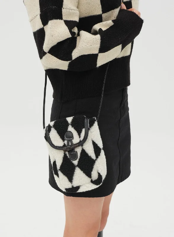 Leather Mini Dresses for Edgy Style -Argyle Mini Crossbody Bag