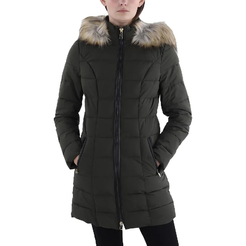 Office Jackets for Professional -Laundry by Shelli Segal Womens Quilted Hooded Puffer Jacket