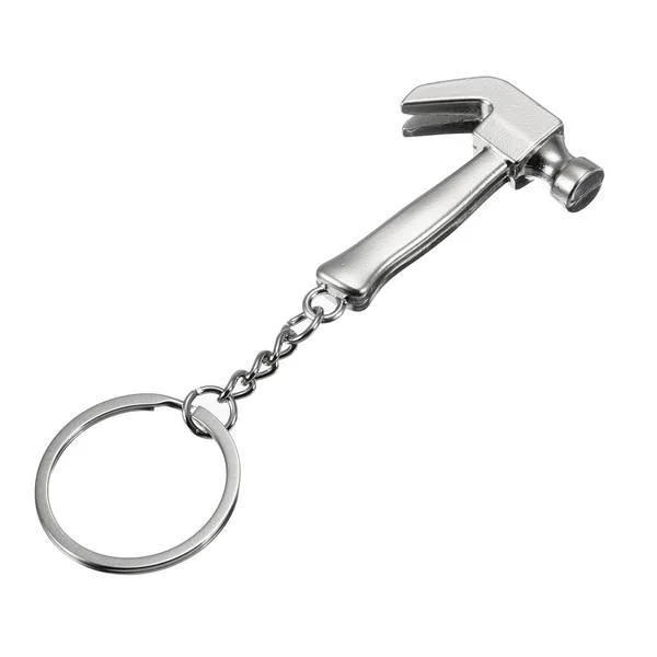 Mini Dresses for Outdoor Activities -Creative Mini Tool Model Claw Hammer Key Chain Ring