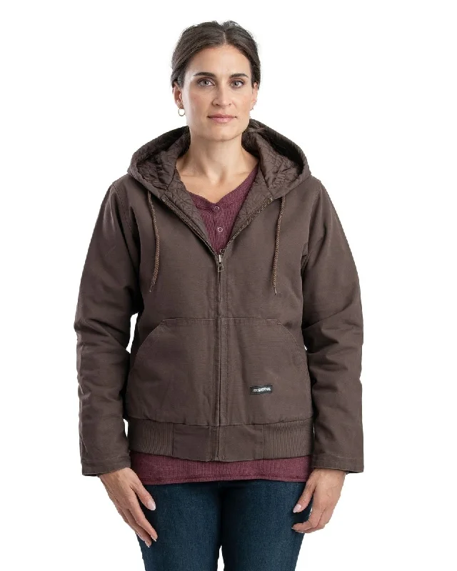 Weekend Jackets for Leisure -Women's Insulated Duck Hooded Active Jacket