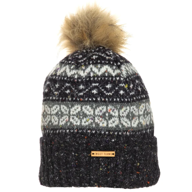 Camouflage cap for hunting trip essentials -Ella Beanie in Black