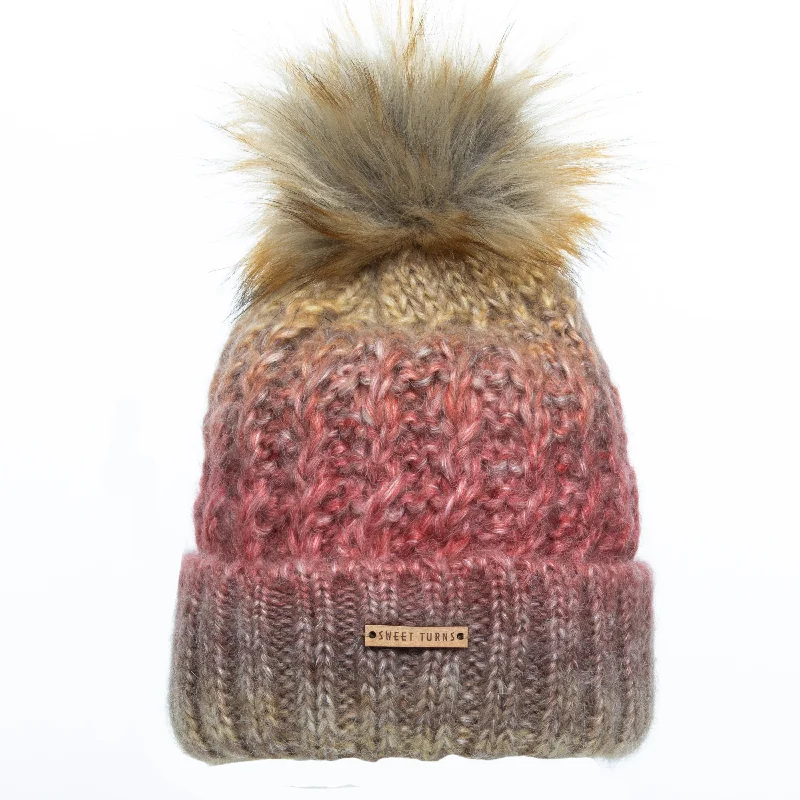 Minimalist mesh cap for airy lightweight feel -Alexa Beanie in Russet