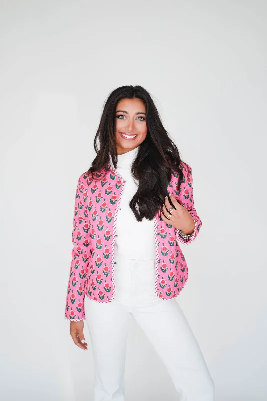 Cycling Jackets for Bike Rides -Flirty Floral Jacket