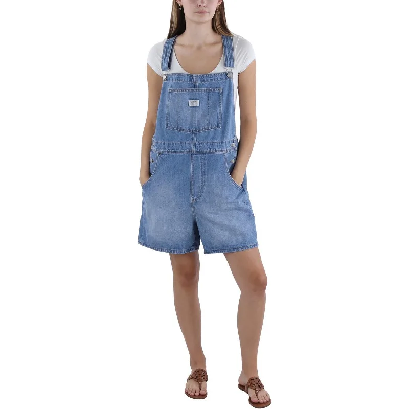 Mini Dresses for Petite Women -Levi Strauss & Co. Womens Denim Mini Shortalls