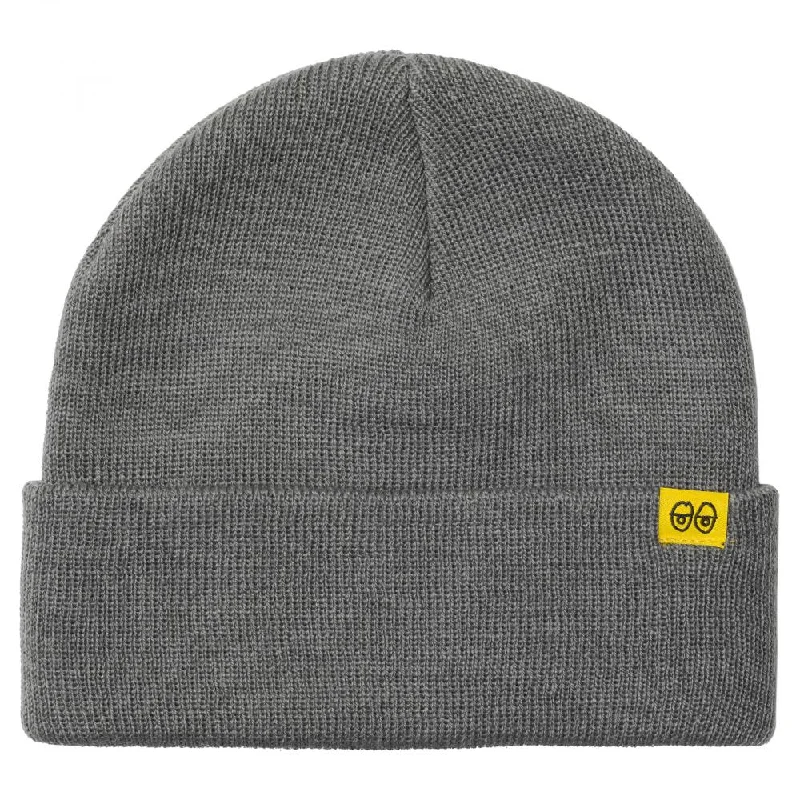 Trucker mesh cap for ventilated cool wear -Eyes Clip Beanie (Grey/Yellow)