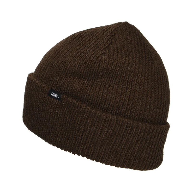 Classic black cap for versatile outfit pairing -Vans Hats Core Basics Beanie Hat - Chocolate