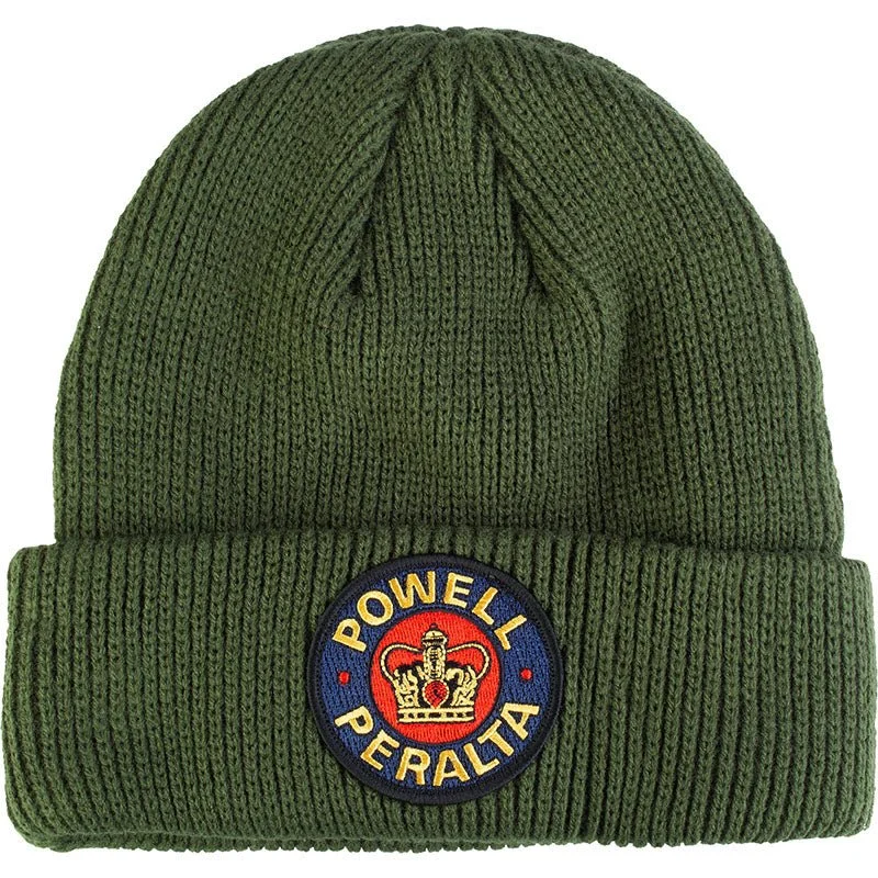 Designer dad cap for upscale casual flair -Powell Peralta Supreme Military Green Beanie