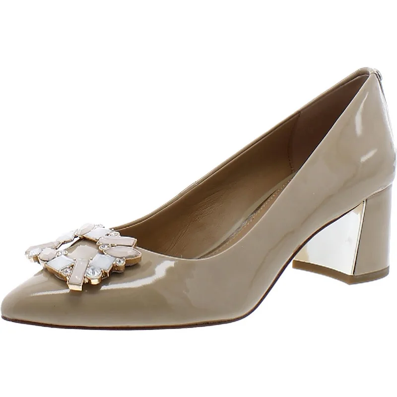 Ladies shoes for spring bloom with style -Donald J. Pliner Womens Suzette Patent Rhinestone Pumps