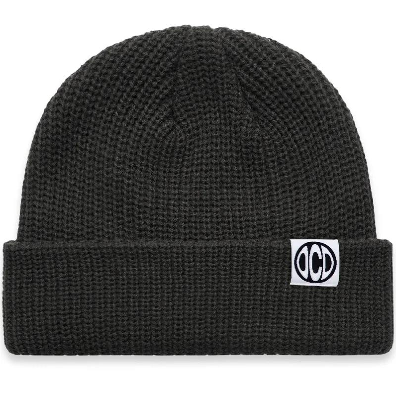 Adjustable strap cap for custom size comfort -OCD - Mono Beanie Coal