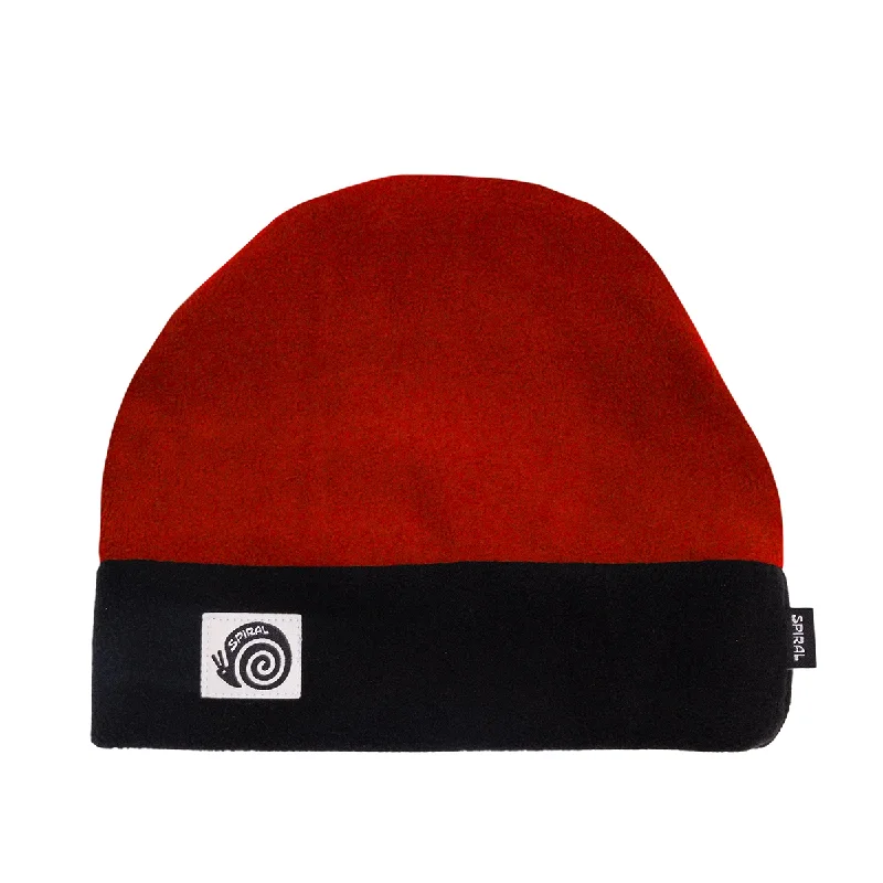 Canvas dad cap for rugged daily style -Spiral Wax Co Baker Fleece Beanie - Assorted Colors