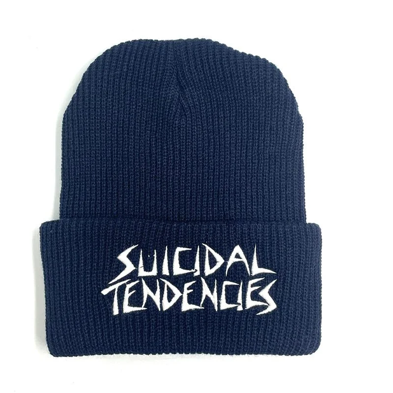 Stylish snapback cap for urban street style -Dogtown Skateboards Suicidal Tendencies ST OG Navy Beanie