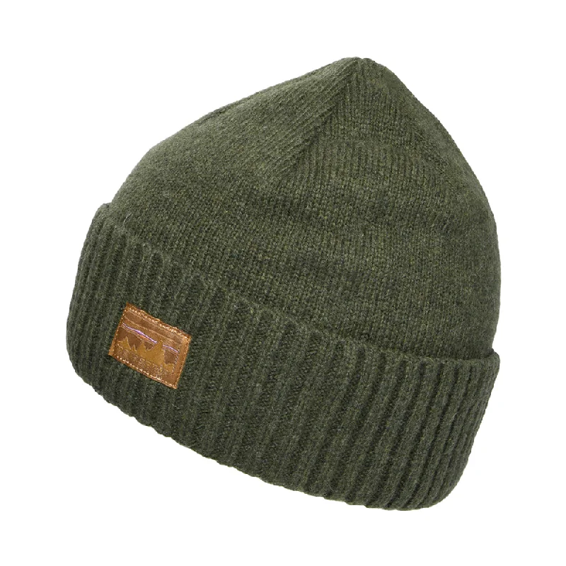 Lightweight sports cap with UV protection -Patagonia Hats 73 Skyline Brodeo Recycled Wool Beanie Hat - Pine Green