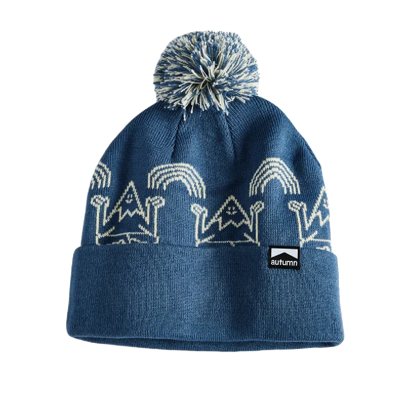 Classic navy cap for timeless wardrobe staple -Autumn Surplus Mindful MTN Pom Beanie - Assorted Colors