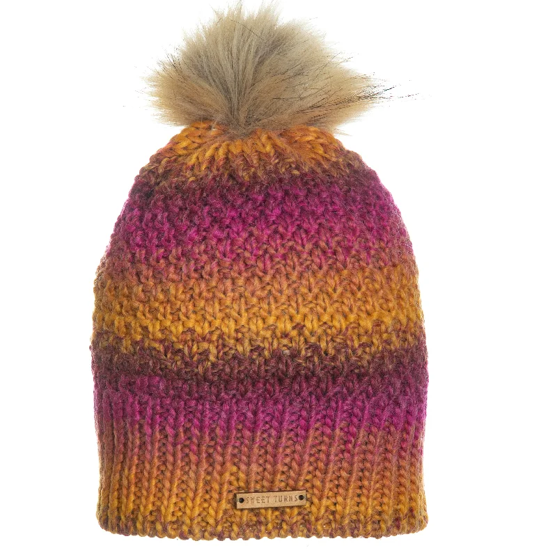 Soft cap for sensitive scalp comfort -Early Rise Beanie in Fuschia