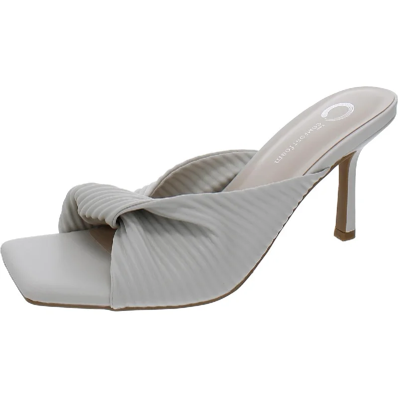 Ladies shoes featuring lace overlays feel delicate -Journee Collection Womens Patent Square Toe Pumps