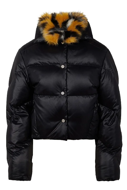 Designer Jackets for Luxury -Faux Fur Puffer Jacket