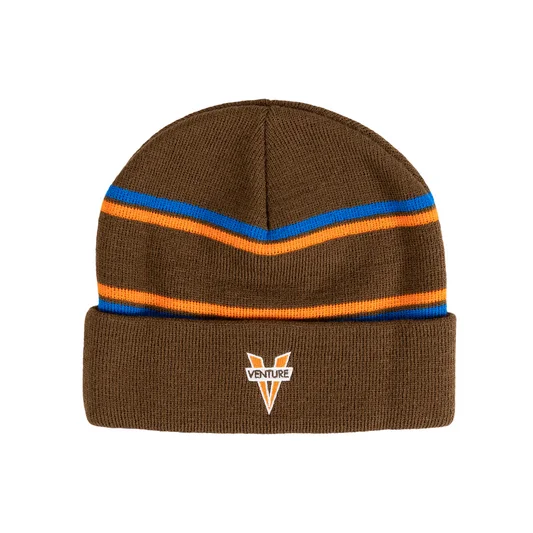 Team logo cap for loyal fan support -Heritage Cuff Beanie (Brown/Orange/Blue)