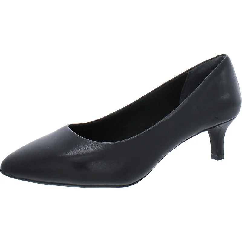 Ladies shoes featuring chenille textures are plush -Rockport Womens Kalila Leather Comfort Pumps