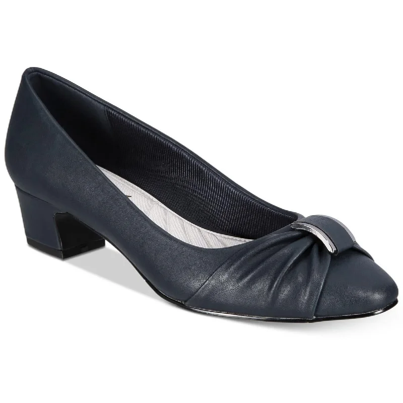 Ladies shoes with almond toes feel refined -Easy Street Womens Eloise Embellished Pumps