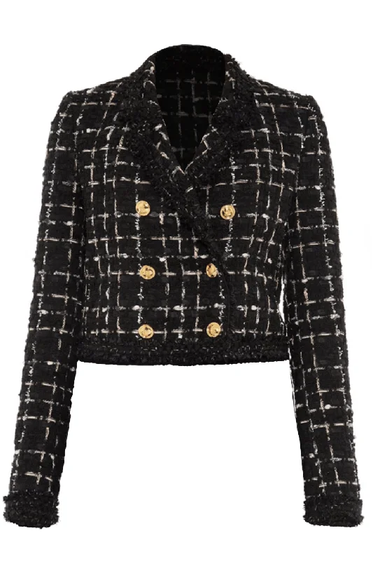 Fleece Jackets for Warmth Purpose -Tweed Check Jacket