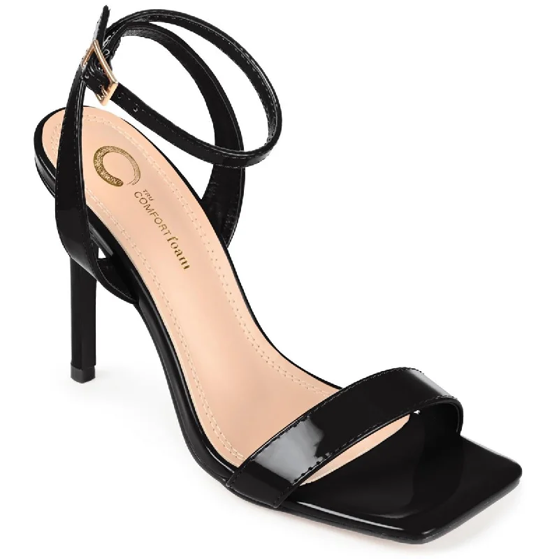 Ladies shoes for trendy looks stay current -Journee Collection Womens Dorian Patent Open Toe Pumps