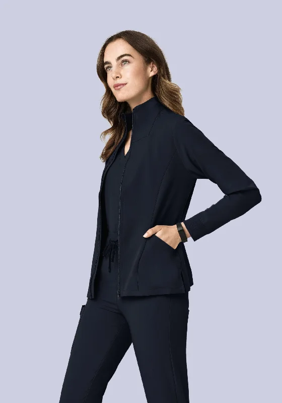 Valentine's Day Jackets for Romantic -Women's Modern Scrub Jacket Midnight Navy