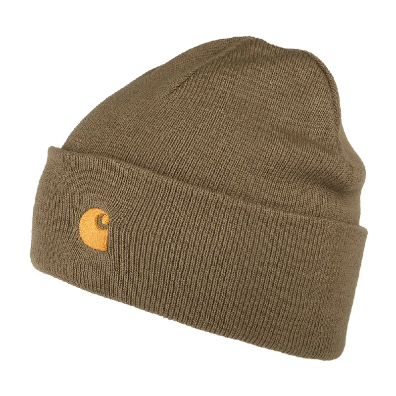 Embroidered name cap for unique personal touch -Carhartt WIP Hats Chase Cuffed Beanie Hat - Peanut