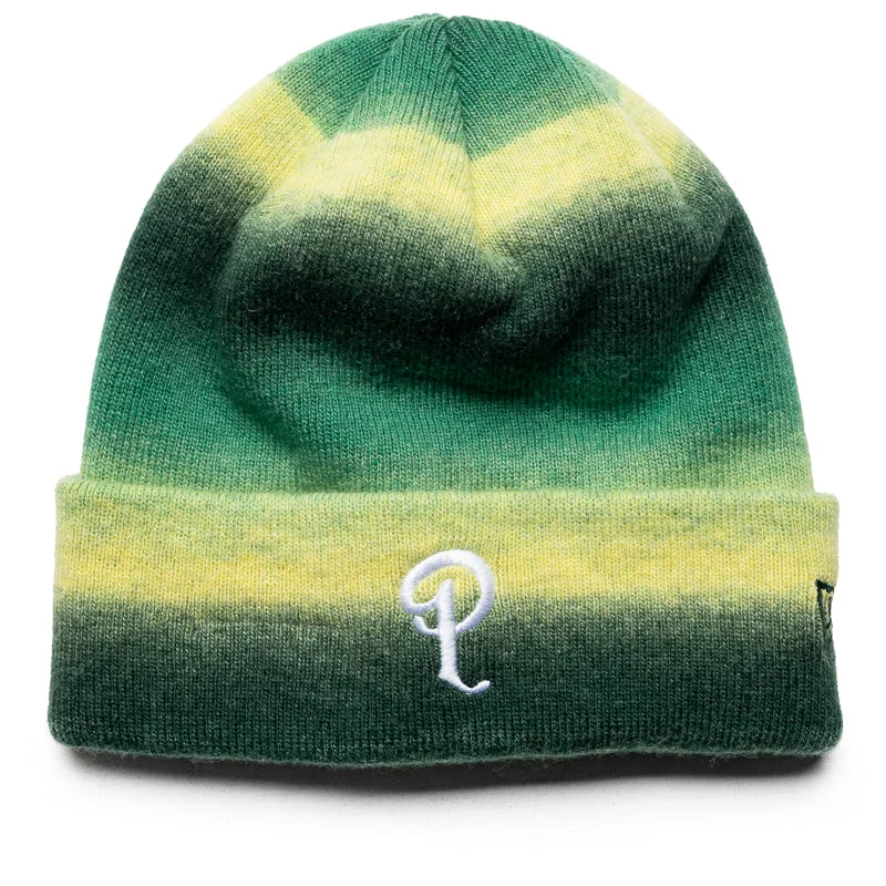 Soft cap for sensitive scalp comfort -Politics x New Era Sub Knit Beanie - Kelly Green