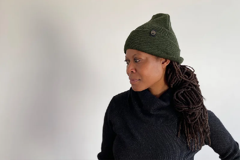 Adjustable cap with sturdy velcro closure -Merino Beanie