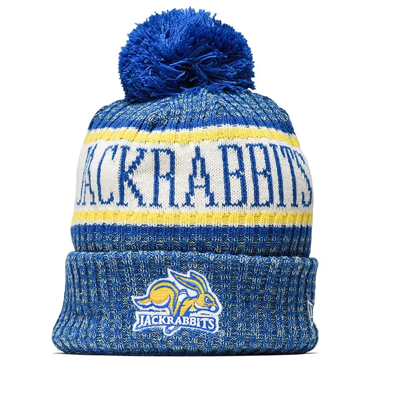 Camouflage cap with adjustable strap back -New Era South Dakota State Jackrabbits Beanie - Blue