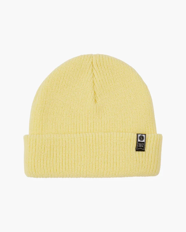 Minimal snapback cap for clean urban style -Alpha Beanie - Banana