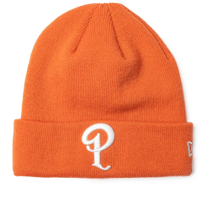 Bold graphic cap for standout fashion flair -Politics x New Era Beanie - Burnt Orange