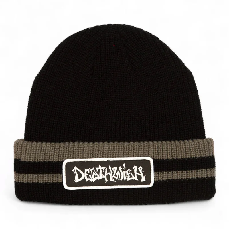 Neon trucker cap for high-visibility safety -Deathwish - Breaking & Entering Beanie Black