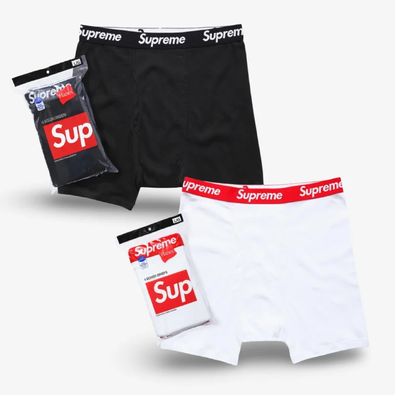 Trucker cap with funny slogan prints -Supreme x Hanes Boxer Briefs (4 Pack)