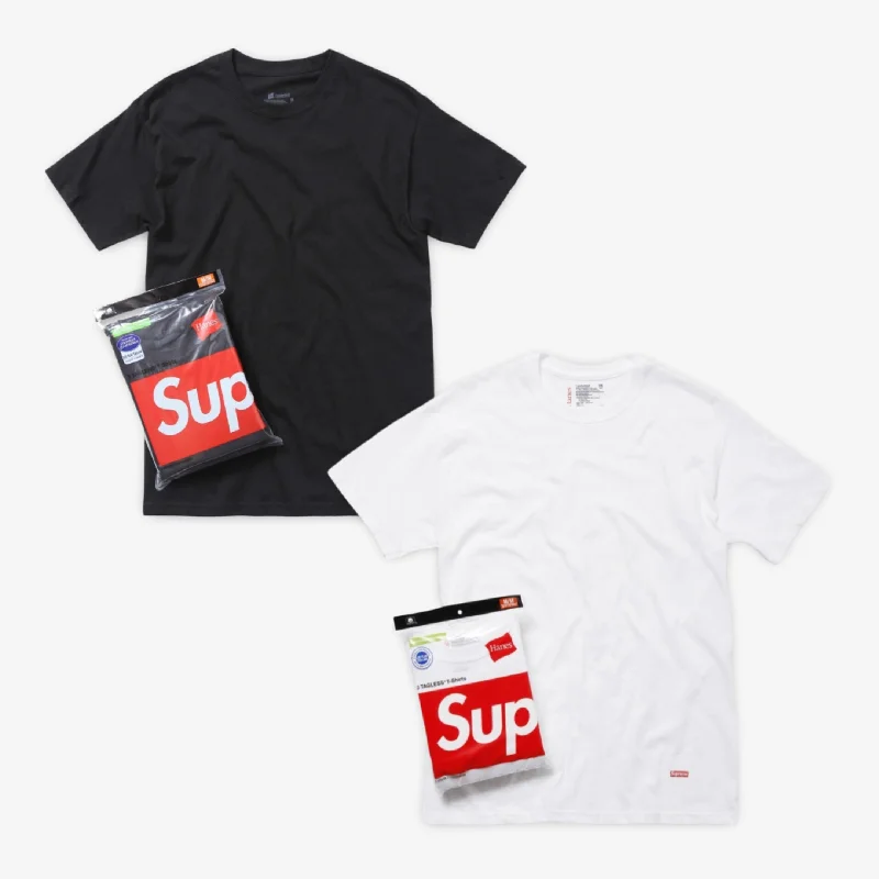 Fitted snapback cap for modern tight fit -Supreme x Hanes Tagless Tees (3 Pack)