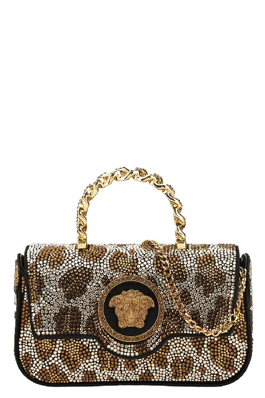 Mini Dresses for Mother's Day -La Medusa Mini Bag - Black Gold