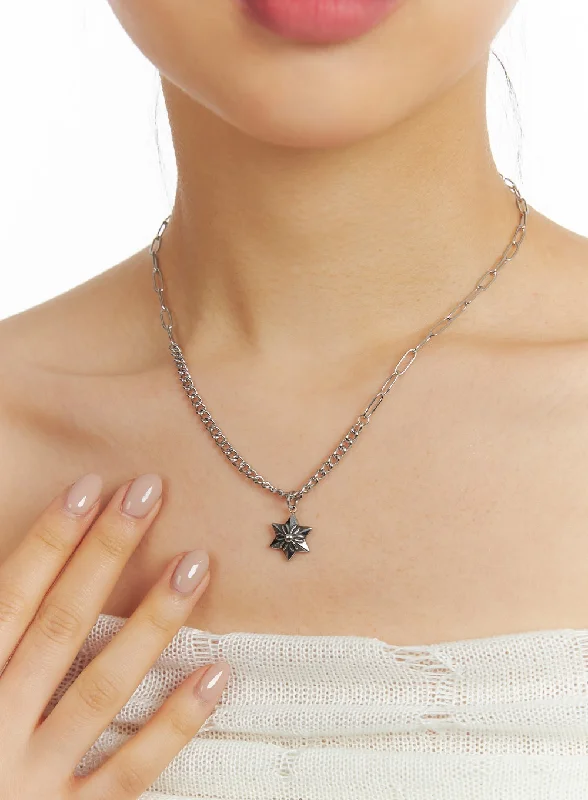 Mini Dresses for Christmas Parties -Mini Star Pendant Chain Necklace CF416