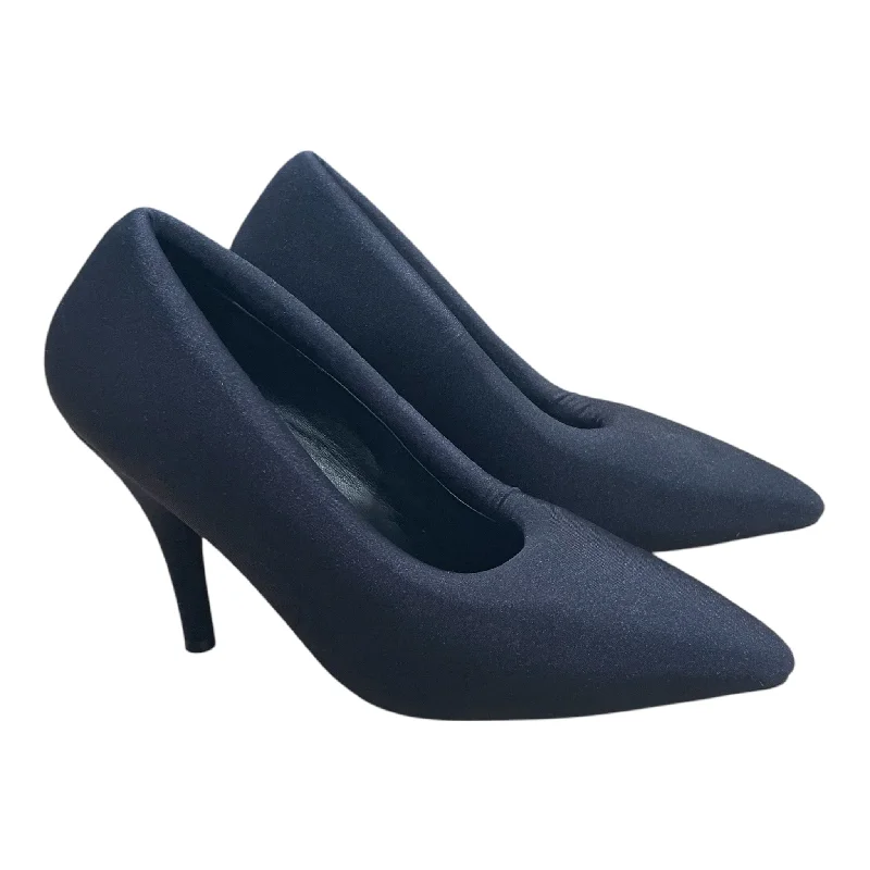 Ladies shoes for work support long hours -BALENCIAGA/Heels/EU 40/Cotton/BLK/PUMPS